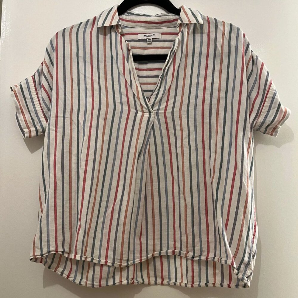 Madewell Striped Short Sleeve Top